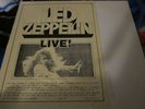 Led Zeppelin Live Vinyl  Very Rare