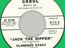 CLARENCE STACY Jack the Ripper 45rpm Carol 1961 teen novelty