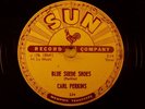 Rockabilly 78 CARL PERKINS  Blue Suede Shoes SUN 234 HEAR