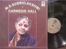 M.S. SUBBULAKSHMI [Carnegie Hall] ORIENTAL RECORDS 2LP: