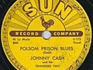 Johnny Cash, Sun 232 - 78 rpm, country rhythm and blues, Folsom Prison,  Vg++