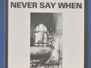 NEVER SAY WHEN - RARE BROKEN FLAG SAMPLER - RAMLEH LP