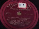 BILLIE HOLIDAY-I COVER THE WATERFRONT,LOVER COME BACK TO ME  COMMODORE  78