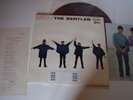 BEATLES JAPAN HELP INSERT CARD RED VINYL ODEON RARE TOP
