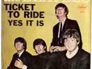THE BEATLES 45 Single - Ticket to Ride / Yes it is PICTURE SLEEVE Great Shape