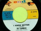 THE FLAMINGOS - I KNOW BETTER - END Soul Popcorn 45 HEAR