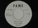 LONNIE RAY deep soul 45 JUST AS I AM/DIAMONDS FAME VG++ TO M-