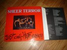 Sheer Terror-just cant hate enough lp