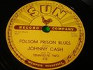 JOHNNY CASH SUN LABEL 232 FOLSOM PRISON BLUES RECORD  78 RPM EXCELLENT