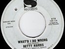 BETTY HARRIS Mean Man / What'd I Do Wrong vg New Orleans Soul 45 HEAR MP3 Sansu