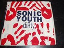 SONIC YOUTH - DIRTY 2 X LP ORANGE VINYL Australian IN CLOTH BAG with poster MINT