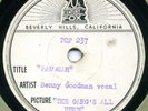 20th Century Fox disc for GANG's ALL HERE Carmen Miranda & Benny Goodman in E