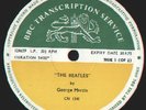 THE BEATLES by GEORGE MARTIN BBC Transcription Pt 1 Mega RARE B.B.C. LP Hancock