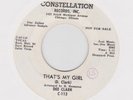 DEE CLARK - THAT'S MY GIRL / IT'S RAINING - CONSTELLATION WHITE DEMO