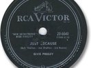 ELVIS PRESLEY 78 RPM Record. Blue Moon/Just Because. RCA Victor 20-6640
