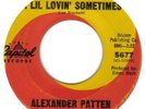 NORTHERN SOUL    ALEXANDER PATTEN    A LIL LOVIN' SOMETIMES    CAPITOL   CLASSIC