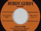 Funk 45 DONALD HEIGHT Life Is Free HURDY GURDY HEAR NM