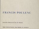 FRANCIS POULENC-SONATE POUR FLUTE&PIANO- RAMPAL- WERGO