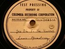 Shellac Test Pressing - Louis Armstrong's Hot Five -  E- to E