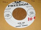 ROCKABILLY, JOHNNY BURNETT, KISS ME / I'M RESTLESS. PROMO.