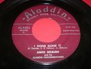R&B 45 AMOS MILBURN I Done Done It b/w Vicious Vodka ALADDIN 3253 Original VG