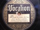 ALABAMA WASHBOARD STOMPERS / WHO STOLE THE LOCK / FANTASTIC JAZZ 78 / VOCALION