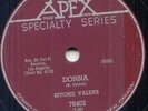 RITCHIE VALENS - DONNA / LA BAMBA  - RARE 78 RPM -1959 CANADA ONLY NM