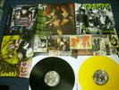 THE CRAMPS RARE TRAX X2 LP POSTER SLEEVE BLACK AND ORNAGE WAX