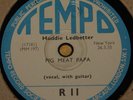 HUDDIE LEDBETTER LEAD BELLY LEADBELLY   PIG MEAT   RARE UK 78 RPM BLUES RECORD