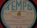 HUDDIE LEDBETTER LEAD BELLY LEADBELLY   DEFENSE   DIGGING UK 78 RPM BLUES RECORD