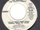 NORTHERN SOUL  LOU EDWARDS & TODAY'S PEOPLE   TALKIN' 'BOUT POOR FOLKS  COLUMBIA