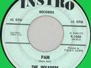 INVADERS Pam / Invasion 45rpm Instro 1960s rockers