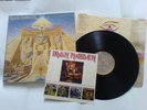 Iron Maiden Powerslave UK Orig 1984 1st Press LP TEXTURED SLVE + FANCLUB INSERT