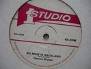 DENNIS BROWN No Man Is An Island STUDIO ONE ROOTS 12