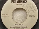 * * SCREAMIN JAY HAWKINS - POOR FOLKS  / YOUR KIND OF LOVE 1965 AUTOGRAPHED 45