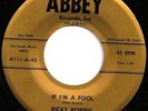 RICKY ROBINS If I'm A Fool 45 on ABBEY Rockabilly/Teen HEAR
