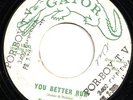RANDY HOBBS You Better Run 45 on GATOR Garage/Rockabilly HEAR