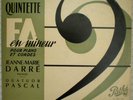 JEANNE-MARIE DARRE - QUATUOR PASCAL / CESAR FRANCK / PATHE DTX 123