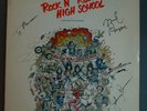 THE RAMONES-HAND SIGNED AUTOGRAPHS ON ROCK 'N' ROLL HIGH SCHOOL LP/VINYL/RECORD
