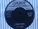 FATS DOMINO It Keeps Raining - 1961 UK 45 - EX. CONDITION