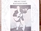 Rockabilly 45-Eddie Bond-One Way Ticket-Rock It-SIGNED by Eddie, Stan Kesler....