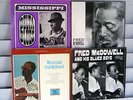 MISSISSIPPI FRED McDOWELL RECORDS- 4  DELTA BLUES VINYL LP'S