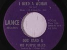 DOC RAND & PURPLE BLUES: I Need A Woman 45 rare Soul