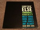 CANNONBALL ADDERLEY  Somethin Else  BLUE NOTE  1595