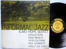 ELMO HOPE SEXTET orig. mono Prestige lp Rudy Van Gelder Donald Byrd Hank Mobley