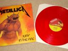 METALLICA - JUMP IN THE FIRE - RARE UK RED VINYL 12