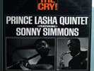 PRINCE LASHA w/SONNY SIMMONS THE CRY MEGA-RARE ORIG'62 MONO WHITE LABEL PROMO LP