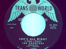 60'S MOD R&B 45-SHOOTERS FEAT. OTIS REDDING-SHE'S ALL RIGHT-US TRANS WORLD-HEAR