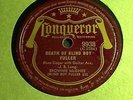 Brownie McGhee Death of Blind Boy Fuller Conquerer 9938 Rare  blues  78 rpm