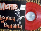 Misfits Legacy Of Brutality LP RED Vinyl Plan 9 Caroline PL9-06 Ltd 500 KBD